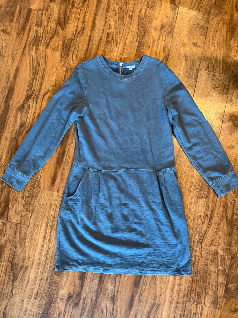GAP - 100% Cotton - Blue Long Sleeve Sweatshirt Dress